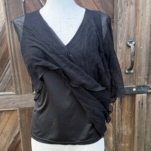 Elegant Black Sheer Blouse MP
